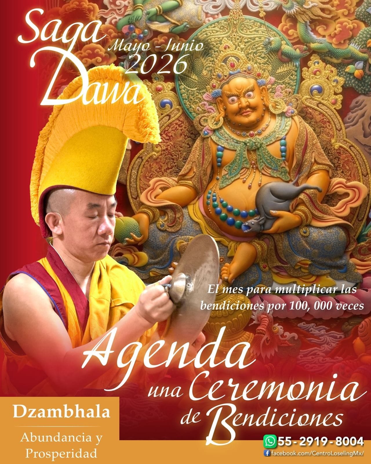 Ceremonia Dzambhala — Drepung Loseling México