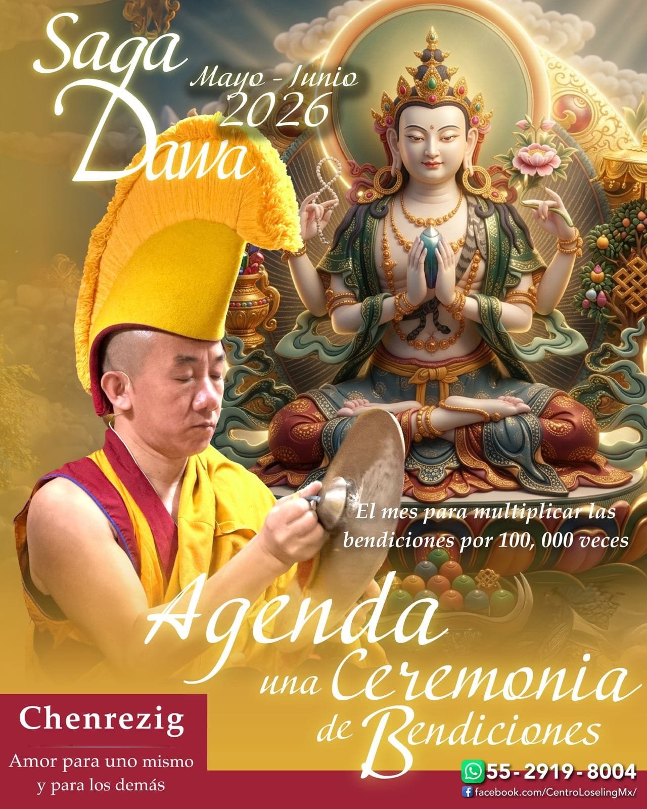 Ceremonia Chenrezig — Drepung Loseling México