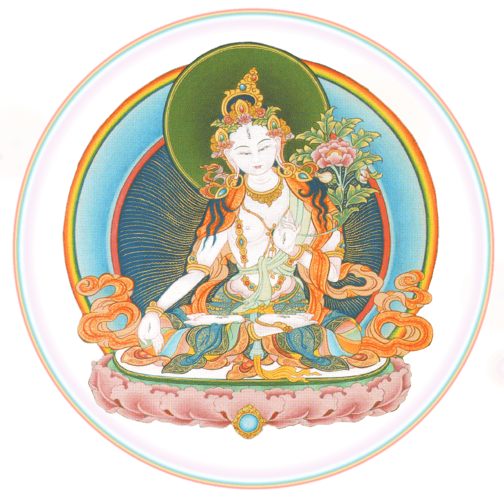Tara Blanca — Thangka sagrado